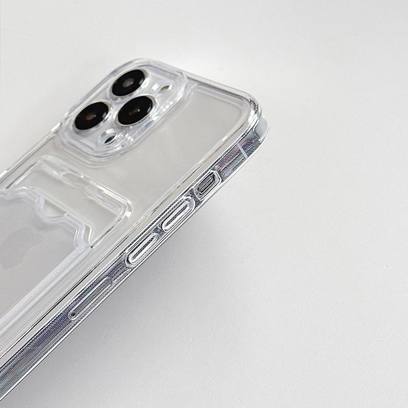 Can Put Picture Transparent Phone Case For Samsung Galaxy A30 A30S A31 A32 A33 A34 A35 Clear Silicone Wallet Card Holder Case