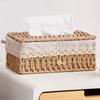 Household Napkin Case Creative Tissue Box Cover Rustic Tissue Holder  Home Decoration