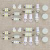 Universal 28Pcs Car Truck Interior Front Rear White LED Bulb Kit For Dome Map Door Glove Box License Plate Brake Lamp Light