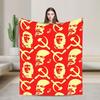 Lenin Joseph Stalin Super Warm Blankets  Kids Adult Plush Throw Blanket Funny Couch Chair Flannel Bedspread Sofa Bed Cover