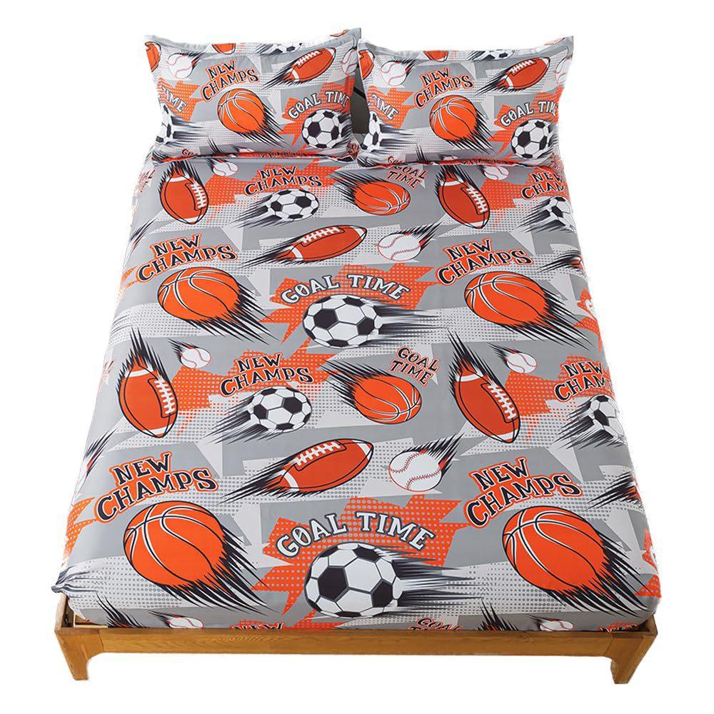 Space Rocket Pattern Mattress Three-Piece Digital Printing Mattress Bedding Set Adult Children