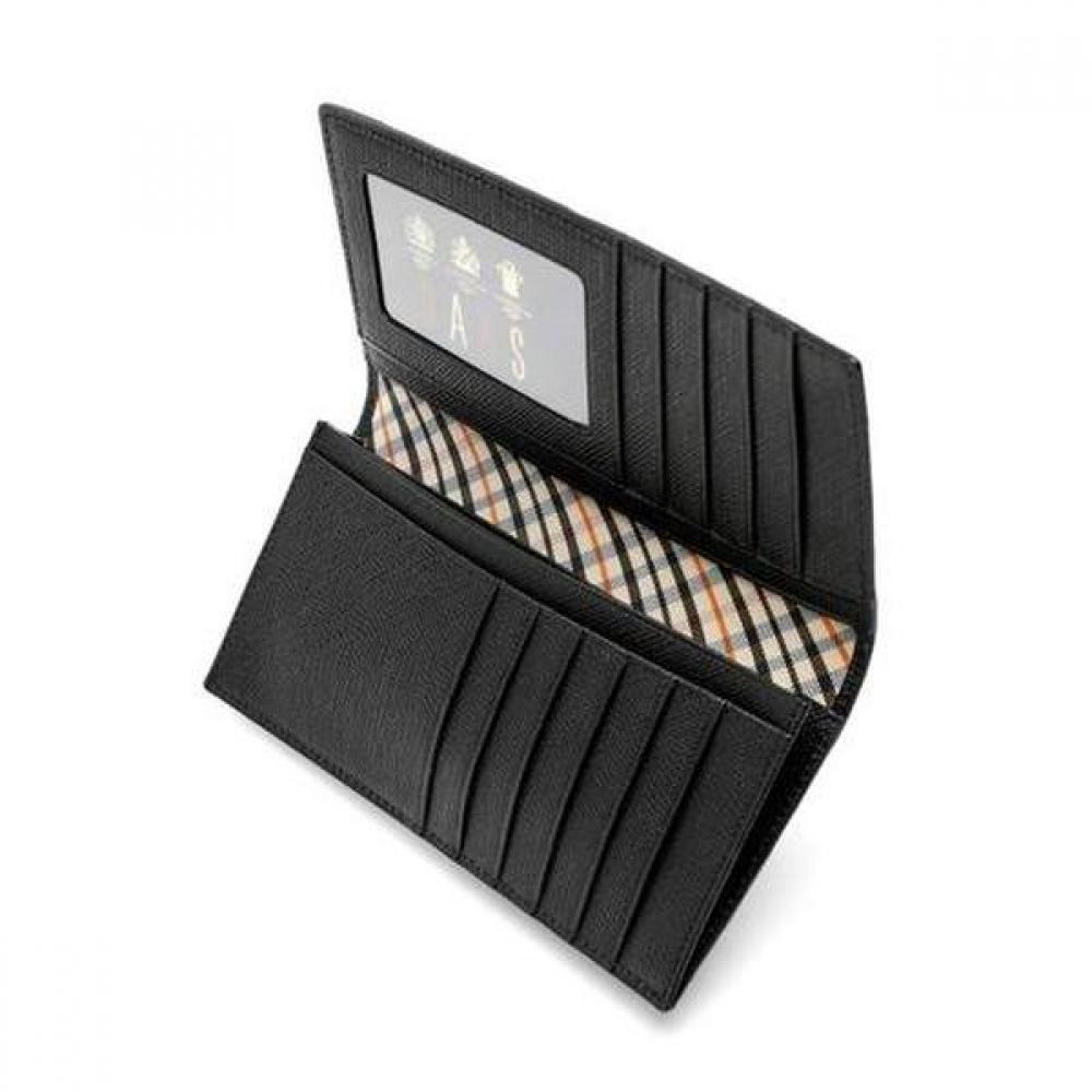 Daks Black Line Check Logo Long Wallet Dbwa0e621