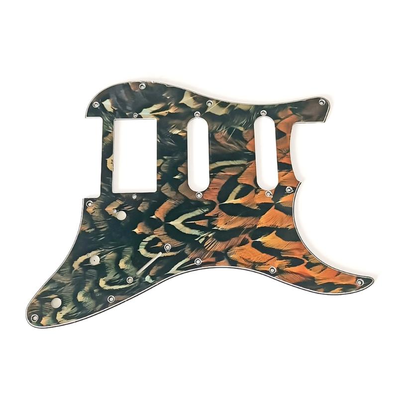 4-lagiges 11-Loch Gitarren-Bass-Schlagbrett Kratzschutz Pickguards für 6-Saiten Standard-Bassgitarre Musikinstrumententeil