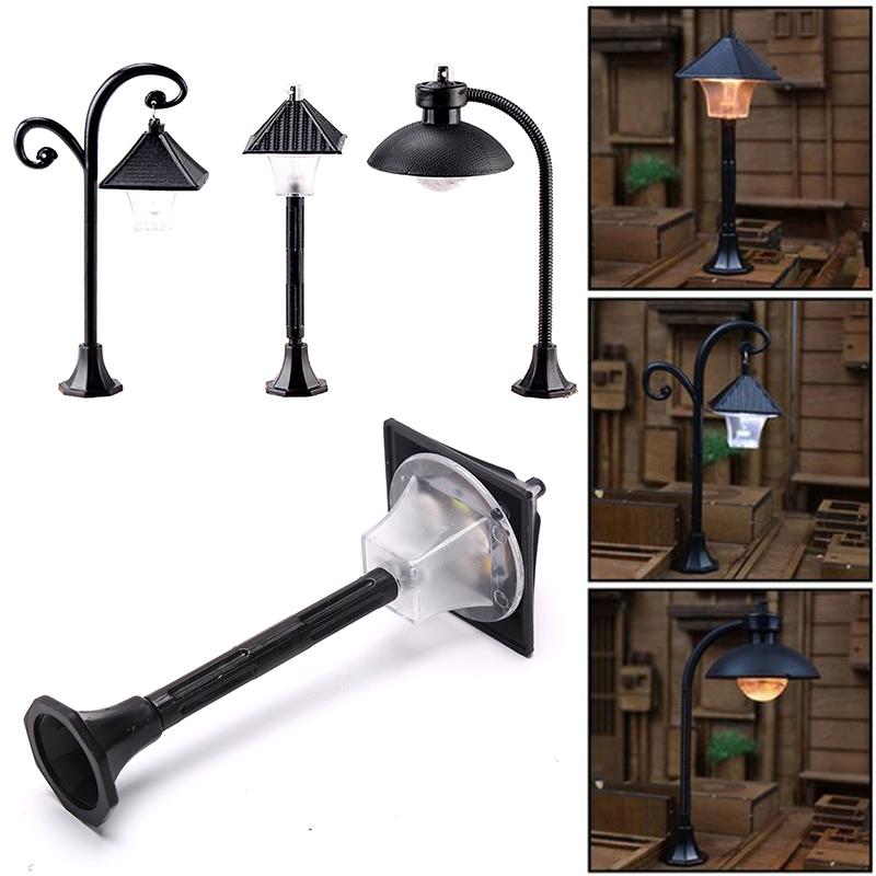 Miniaturi Park Lampă stradală Păpușă Micro Peisaj Artizanat Luminar Decor acasă