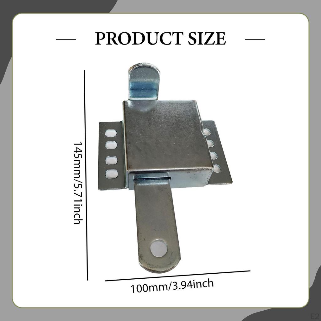 Garage Door Inside Deadlock Easy To Install High Strength Manual Sturdy Security Slide Latch Locking