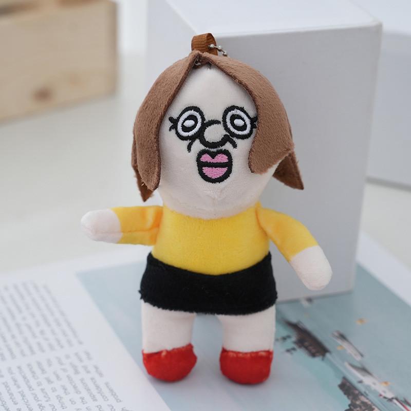 Plush Soft Keychain Cute Cartoon Figure With Short Plush And Pp Cotton Stuffing