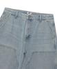 WACKY WILLY Double Knee Denim Shorts Blue