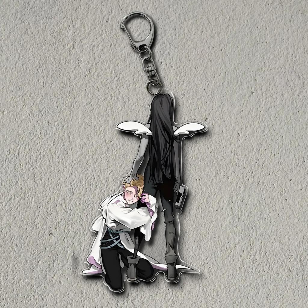 Anime Acrylic Keychain for ALIEN STAGE MIZI SUA TILL IVAN HYUNA LUKA 6Cm Anime Exquisite Pendant Transparent Metal Chain Pendant