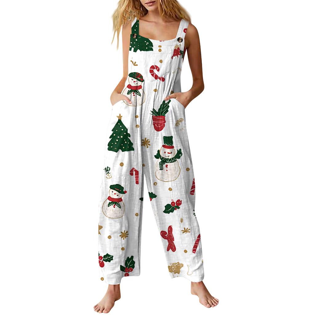 Women's Jumpsuit Printed Casual Loose Jumpsuit