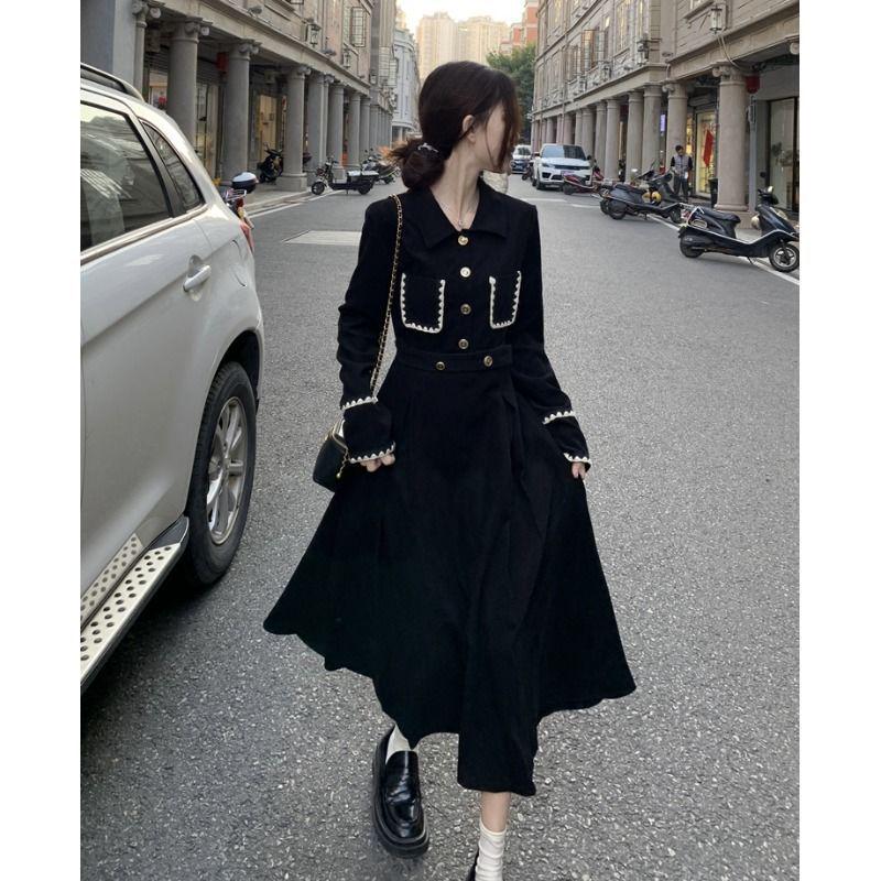 2026 Spring New Women's Fashion: French Retro Hepburn Style Slimming Dress