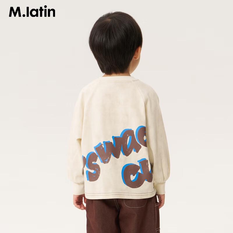 M.Latin Kids  Retro Print Long Sleeve Cotton T-shirt 110