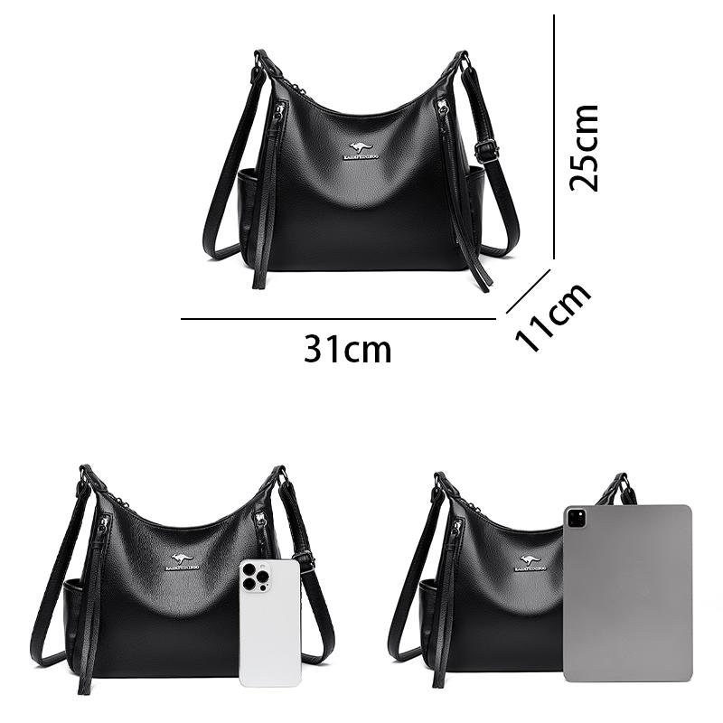 High Quality Leather Handbags Purses Luxury Designer Women Bags Large Capacity Shoulder Crossbody Tote Bag 2025 New Trend Sac