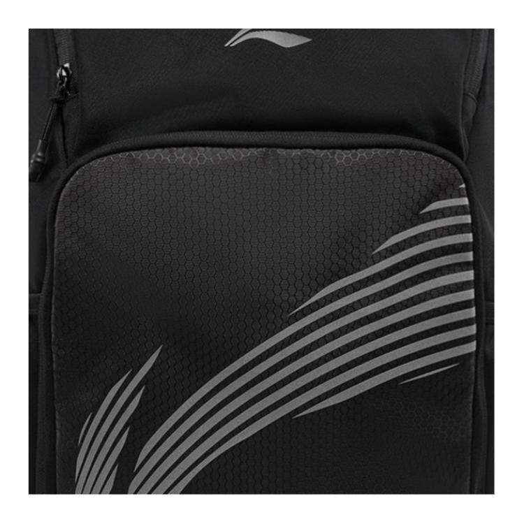 Li Ning Polyester Backpack Unisex Black ABSW279-1