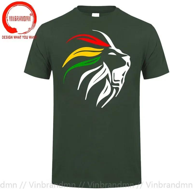 Rasta Lion Rastafari Jamaica Gift For Reggae Lover Tshirt Rasta Lion T Shirt Unisex Hip Hop Streetwear Harajuku Tee Shirt Clothing