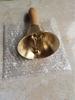 8CM Copper Handbell with Wooden Handle - Ideal for Teaching, Classroom, Pets, or Christmas