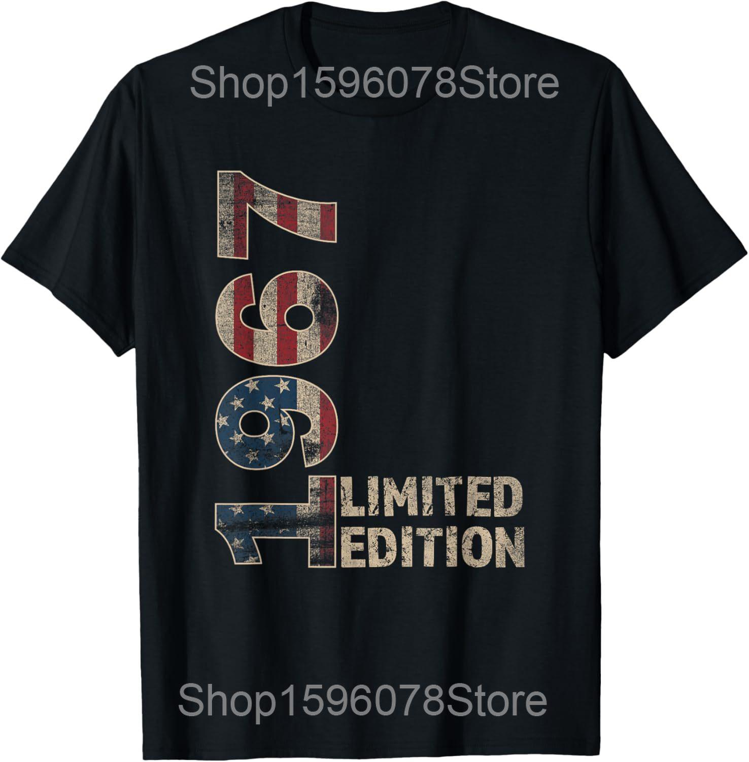 

Funny Vintage 58th Birthday 1967 58 Years Old T Shirts Men Cotton Humor Streetwear Tee Shirt Short Sleeve Unisex Loose Clothing 4XL