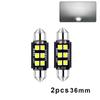 2/4pcs 12V White 6411 6418 C5W Festoon LED Bulbs Error Free 31/36/39/41mm for Interior Map Dome Courtesy License Plate Lights Dome Lights 6