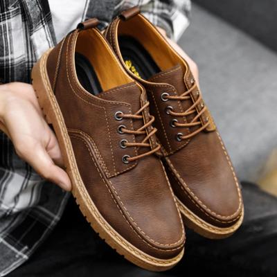 Moda Estilo Britânico Homens Sapatos Casuais Qualidade Confortável Homens Sapatos de Couro Macio Resistente ao Desgaste Masculino Social Vestido Sapato Chaussure Hommes