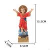 Infant of Holy Statue Resin Divine Child Figurine Christmas Decoration Red Robe