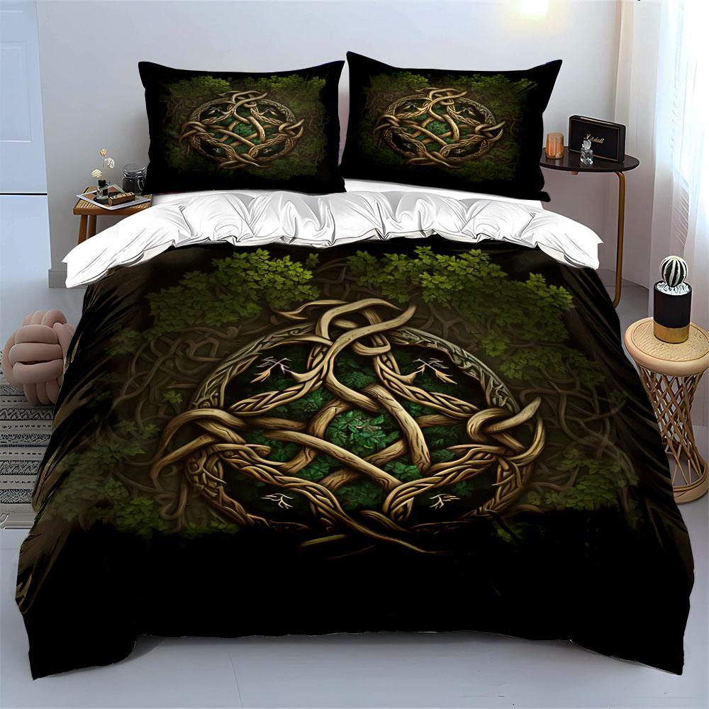 Nature-Inspired Artwork Decorative Set Soft Comfortable Duvet Cover Bedding Set Included 1*Duvet Cover & 2*Pillowcases, Gift