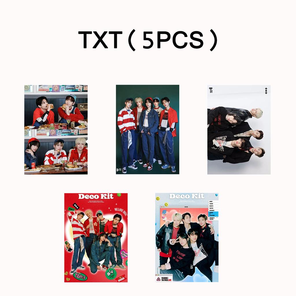 Buy 5/6pcs/set K-POP 2022 TXT DECO KIT Photo Card at