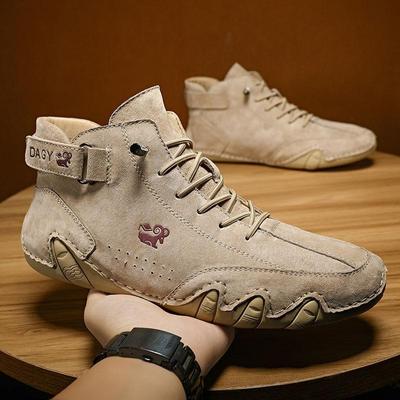 Didi Ram Popular Men's Shoes High-top Cotton Shoes Men's Casual Shoes Winter Velvet Thickened Shoes Martin Boots Men's
