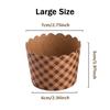50 stück Kraft Cup Backen Cup Set Cupcake Cup Wrap Mini Dessert Cupcake Wrap Backen Cup Set