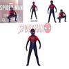 Costum Cosplay Spider-man Miles Morales Pentru Adulți Și Copii Salopetă Și Glugă din Fibră de Poliester Incluse