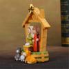 LED Lighted Traditional Christmas Nativity Scene Ornament Set Resins Figurines for Home Table and Fireplaces Decoration