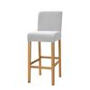Samtstoff Barhocker Stuhlbezug Elastisches Lycra Stretch Kurzer Rücken Stuhlbezüge Für Essbereich Zimmer Café Zuhause Kleine Größe Option Sitzbezug