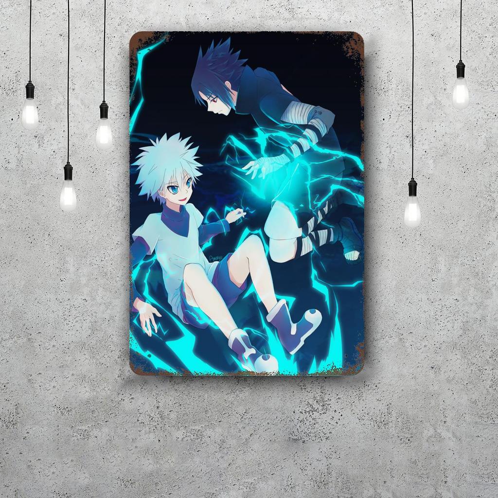 zoldyck anime Vintage Metal Tin Signs Posters Decor Retro Metal Plaque Wall Art Decor for Garage Bar