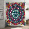 Brightly Colored Mandala Shower Curtain 180x243cm Multicolored Bath Room Decor for Bathroom Decoration, Waterproof Fabric with