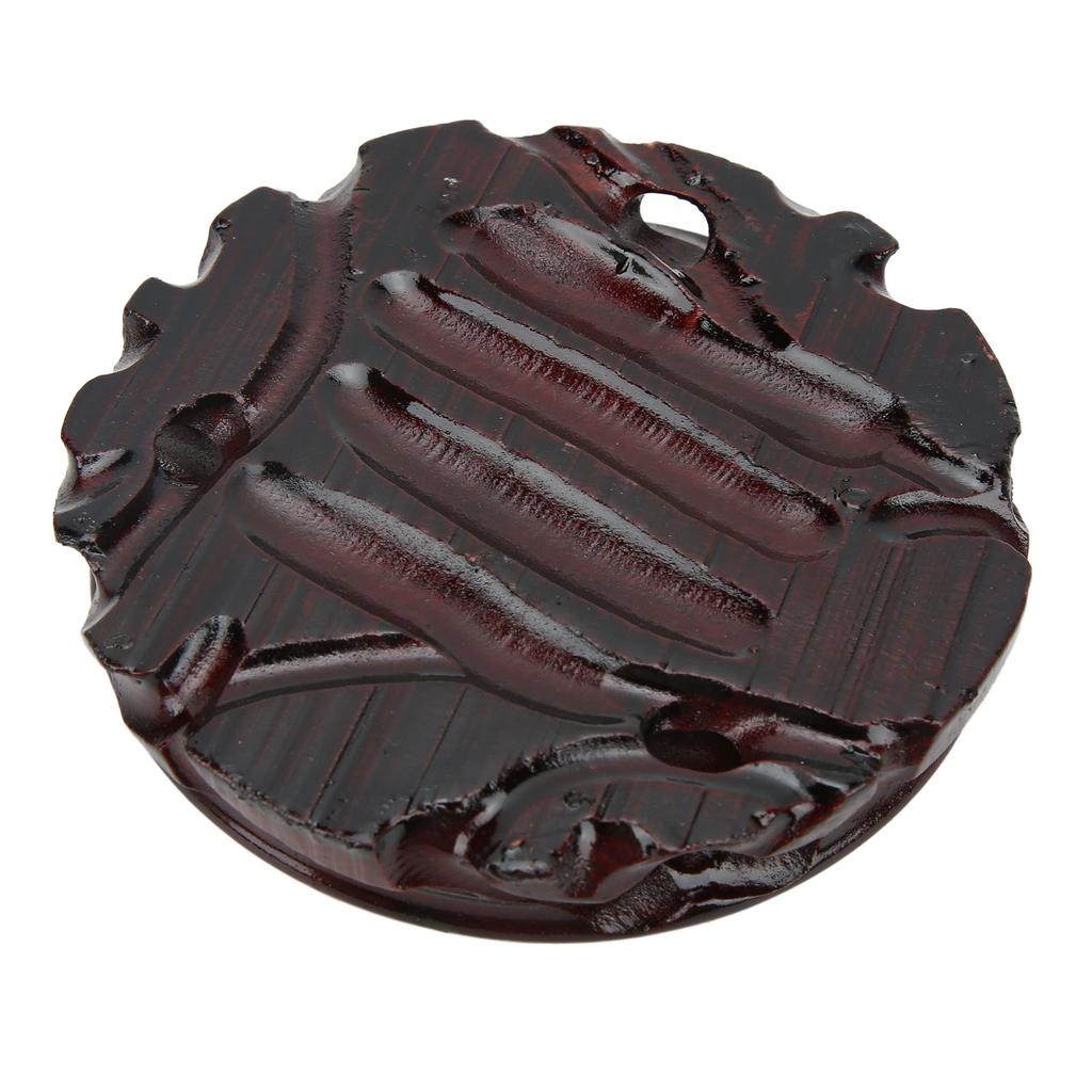 Round Wooden Base Multifunctional Retro Carving Elegant Wooden Display Stand for Home Decoration Gift