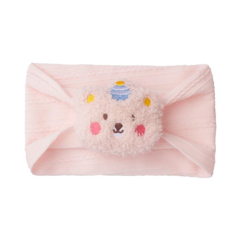 New Solid Color Soft Baby Fontanelle Headband, Cute Bear Children's Fontanelle Headband, Baby Headband