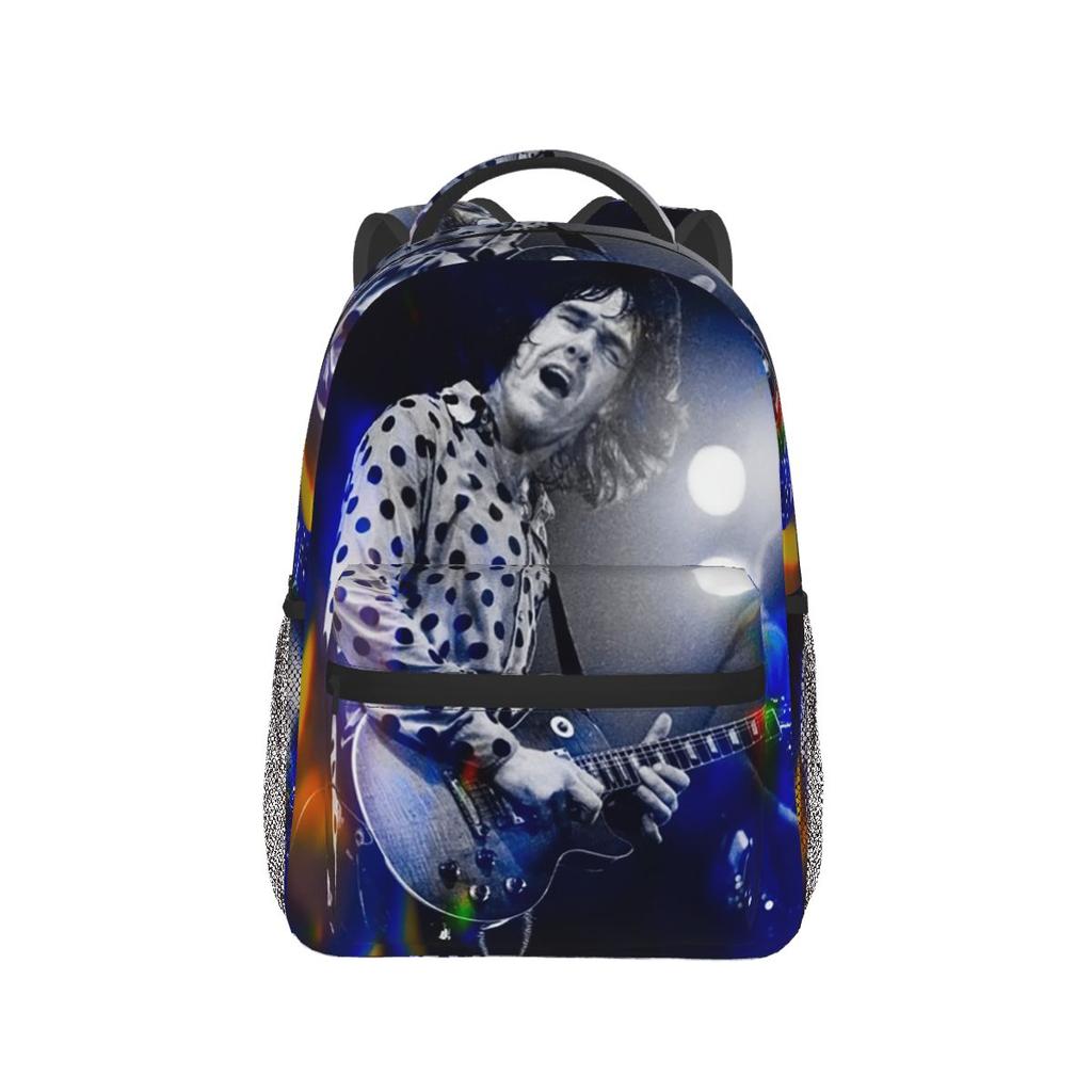 Gary Moore Backpacks Boys Girls Bookbag Students School Bags Cartoon Kids Rucksack Shoulder Bag Large Capacity