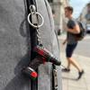 Cool Design Electric Drill Key Chain Lifelike Handheld Drill Pendant Drill Key Ring  Key Accessory