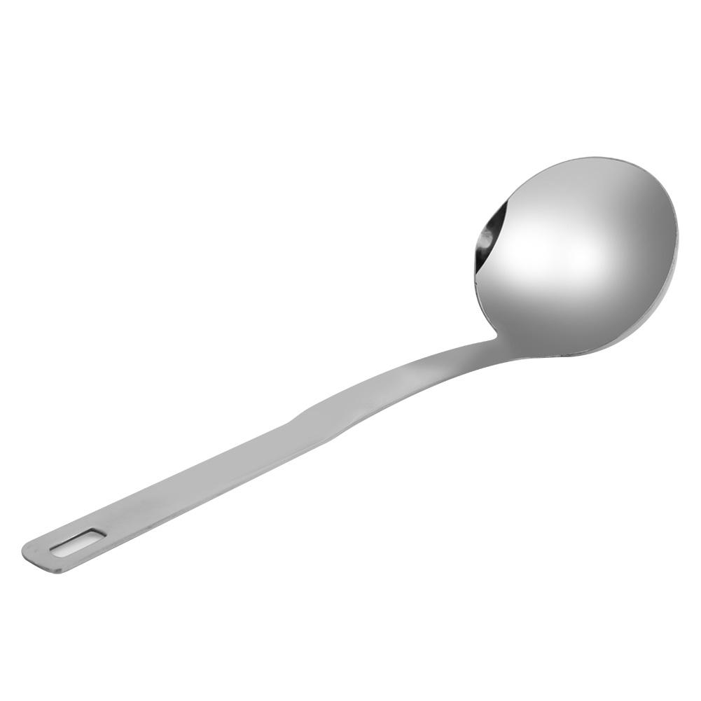Soup Oil Filter Spoon Stainless Steel Strainer Long Handle Cooking Ladle for Home Restaurant