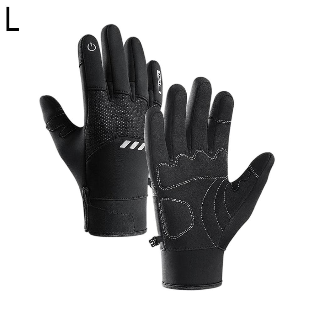 Winter Gloves Multi-Sport All-Purpose Winter Gloves Full Fingers Grip Winter Athletic Gloves For Bicycle Ski With Enhanced Grip