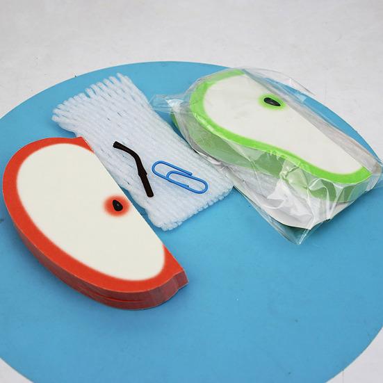 100 Pages Pear Shape Sticky Notes Fruit Shape Portable Scratch Paper Notepads Desk Decor Office Supplies