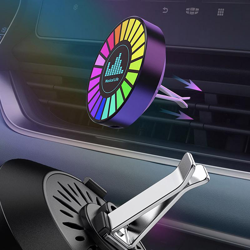 Smart Rgb Pickup Lights Led 3D Ambient Lamp Sound Control Music Rhythm Lights Air Freshener For Car Gaming Tv Creative Decor