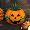 Resin Crafts Succulent Planter Pot Cartoon Pumpkin Plants Container  Office Decoration