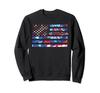 All American Gal Tie-Dye Red White Blue Patriotic American Sweatshirt