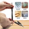 3PC Pointed/Flat Center Punch Positioning Fixer Black Cylindrical Nail Punching Pin Drilling Tool Accessory Set