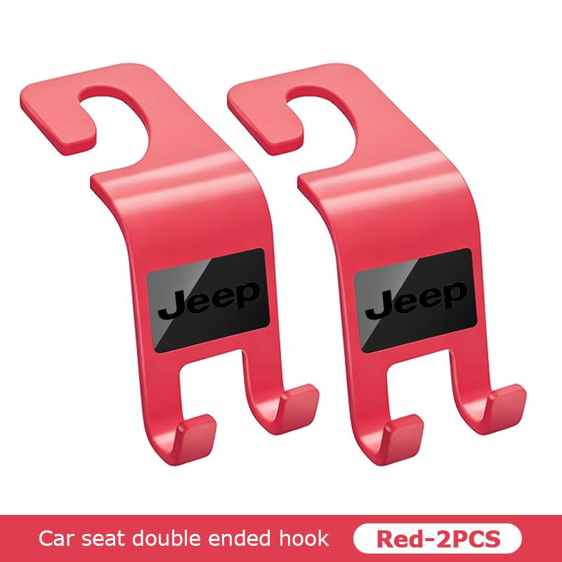 Car Seat Back Hook Mobile Phone Bracket Handbag Hanger Interior Accessories For Jeep Cherokee Patriot Liberty Wrangler JK JL AMY1