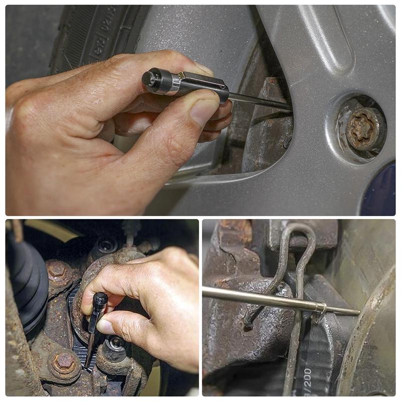 Car Brake Pad Inspection Pen Ruler Brake Pad Measuring Tool Suitable For 6Mm / 0.2 Inch Thickness, Brake Pad Gauge