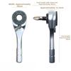 1set Through Hole Hex Handle Small Ratchet Wrench Head 60-Tooth Ratchet Wrench Set For Tight Spaces Home Repair Maintenance