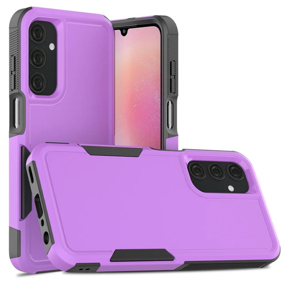 Custodia protettiva ibrida resistente agli urti per Samsung Galaxy A25 5G A35 A55 A15 A05S A14 A24 A54 con telaio in TPU e cover posteriore in plastica