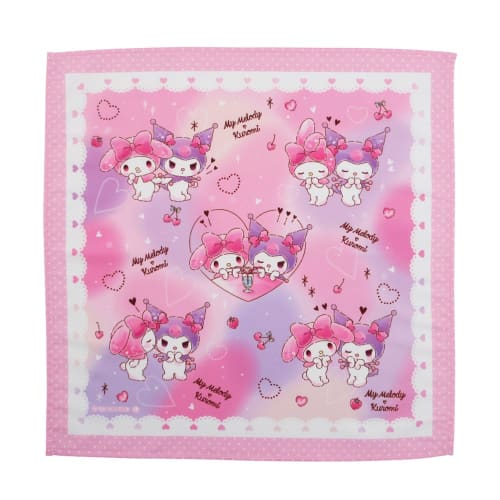 Salonge My Melody & Kuromi 43601 Set de Serviettes (3 pièces) 870900 Serviette de déjeuner Serviette de déjeuner My Melody MyMelody KUROMI