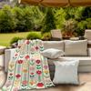 Vintage Floral Meadow Blanket Reversible Flannel Throw for Cottagecore Charm AllSeason Comfort Nostalgic Beauty Gift