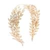 Greek Leaf Shape Hair Hoop Luxurious Model Show Tiaras Bride Styling Headwear